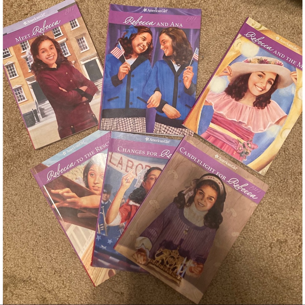 Six American Girl Rebecca Books EUC